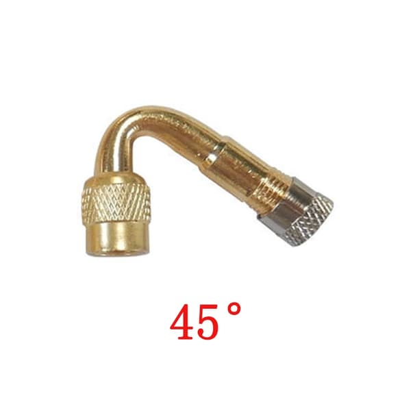 45/90/135 Graders Ventilforlængerrør Universal Bil Lastbil Motorcykel Ventilforbindelse Adapter Dækpumpe 8V1 Ventil