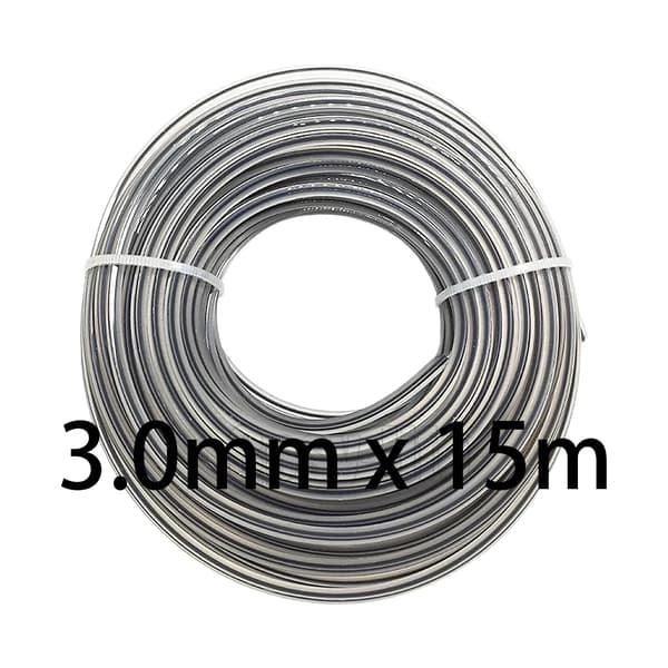 3mm nylon gresstrimmer line børste kutter firkantet trimmer wire slålinje gressklipper fil debroussailleuse~1306