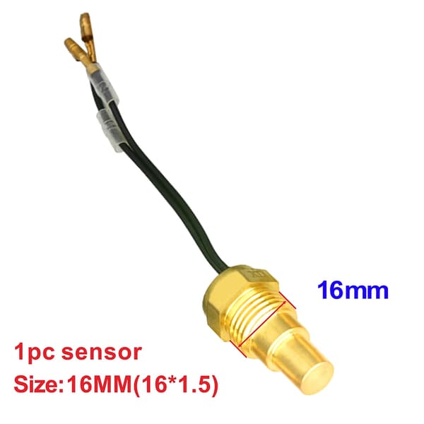 1/8 NPT 3/8NPT Vanntemperatursensor Bilmåler Oljetemperatursensor 10MM 14MM 17MM 21MM Bilsensor For 12V/24V Bil Lastebil Båt