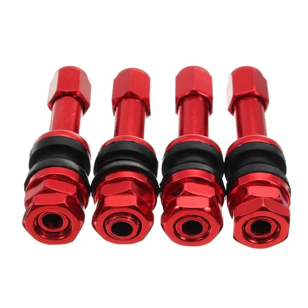 4 st TR48E Bultmonterade Slanglösa Hjul Däckventilskaft Dammlock