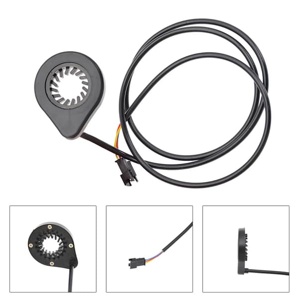 Elektrisk Cykel Pedal Sensor E-cykel Pedalassisterat Drivsystem Anti-chock 12 Magneter Assistent Sensor Hastighetssensor