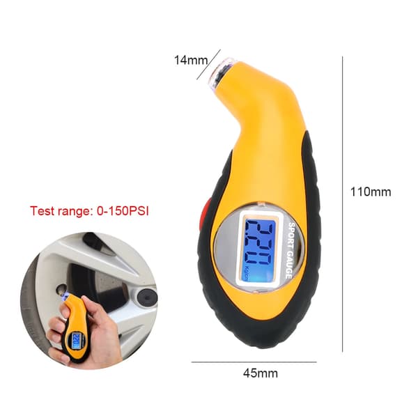 Bil TPMS Sensorer Däcktrycksövervakningssystem Däckdiagnostikverktyg Solar USB Digital Tester Biltillbehör Universal