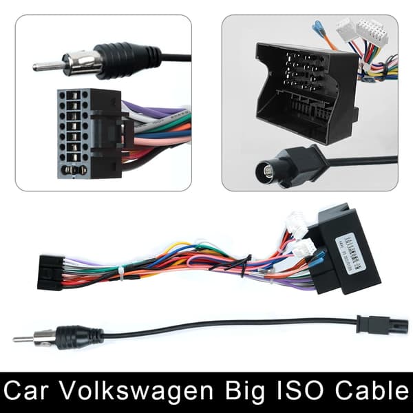 Universal 2 Din bil Android radio kabel strømstik