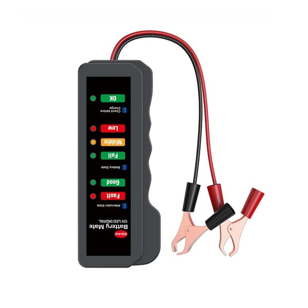 Bilbatteritestare Digital Generator Testare 6 LED-lampor Display Bil Diagnostiskt Verktyg Batteritestare För Bil