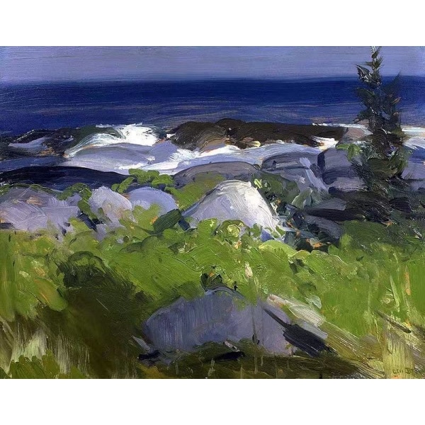 Vine Clad Shore--Monhegan Island ,  George Bellows Brun
