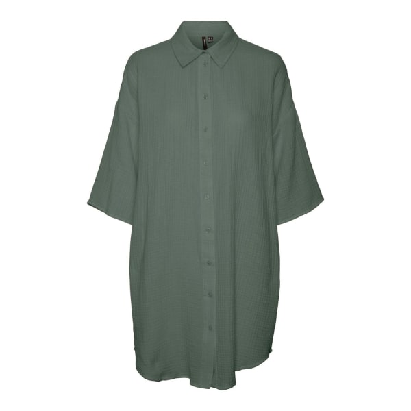 Natali överdimensionerad skjorta - Laurel -krans Green L