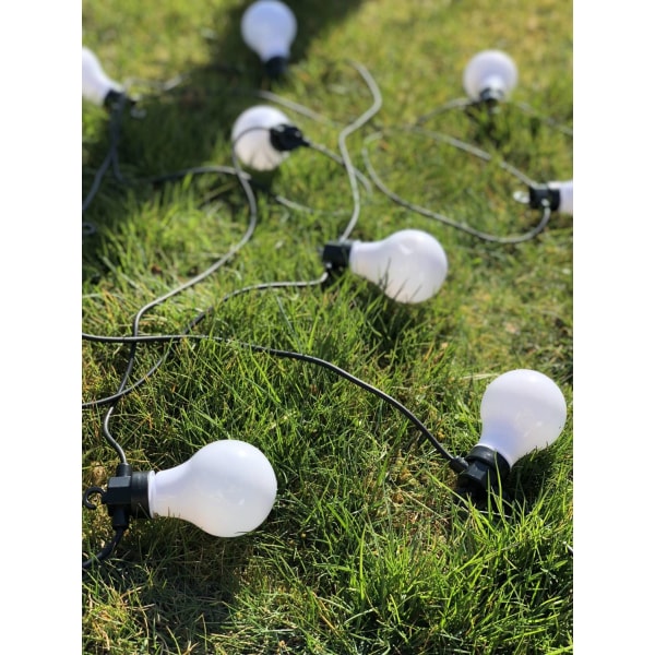 Lea LED-valoketju, 10 valkoista lamppua, 5 metrin jatkojohtosarj White