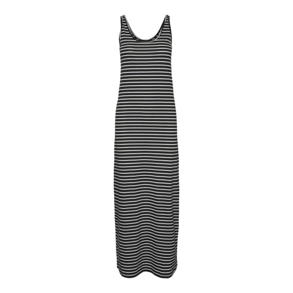 Maria klänning - svartvit randig Black XL