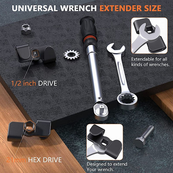 Skiftenøkkel Extender Adapter Skiftnøkkel Extender Verktøy Momentadapter
