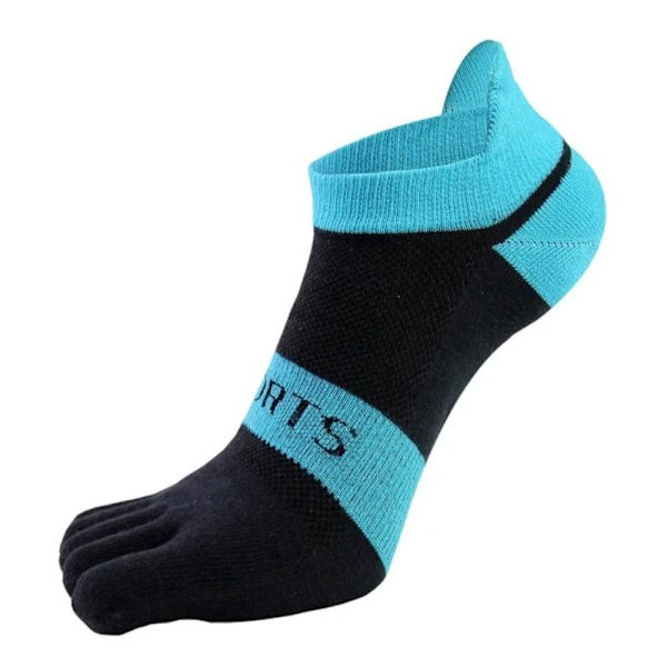 Puuvillaiset Five Finger Socks Miesten sukat SININEN blue