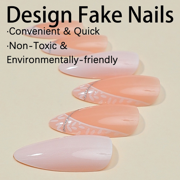 Almond Fake Nails Tekokynnet XH-92-02 XH-92-02 XH-92-02