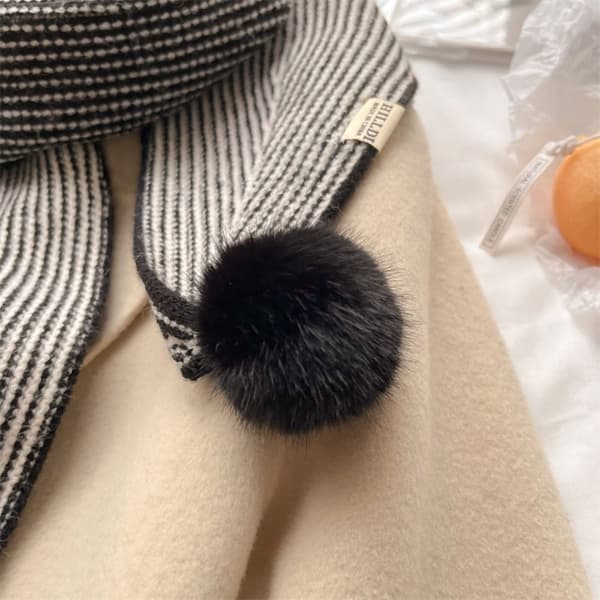 Varmt Halsslips-skjerf i Kasjmir, BEIGE beige