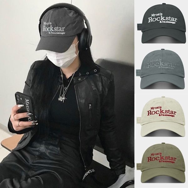 Kirjekirjonta Baseball-lippikset Snapback-hatut VAALEANHARMAA light grey
