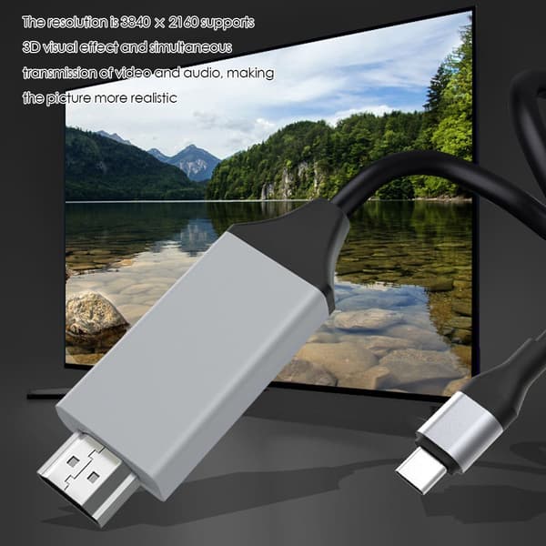Type-C til HDMI Adapter Kabel 30HZ 30HZ 30HZ