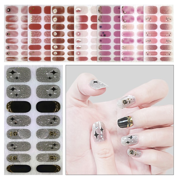 Franska Nageldekaler Nail Art Sticker 4 4 4