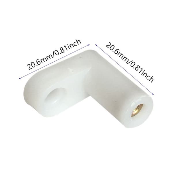 10/50 stk. L-formede monteringsfødder, PCB-afstandsstykker i plast 50PCS