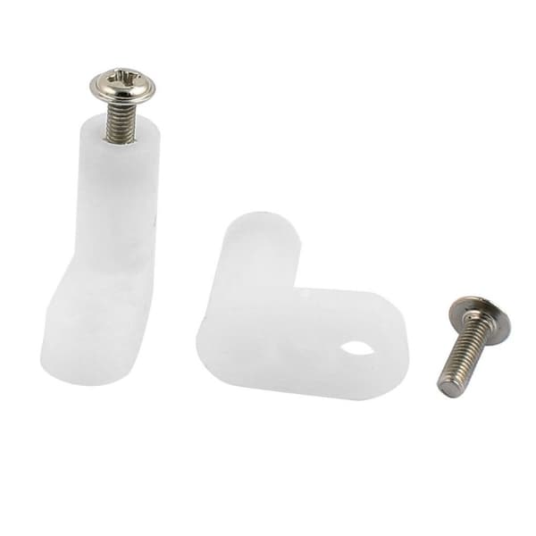10/50 stk. L-formede monteringsfødder, PCB-afstandsstykker i plast 10PCS
