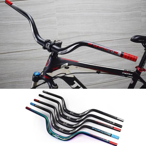 Mountainbike Styren Cykel Extra Lång Riser Bar SILVER Silver 720mm