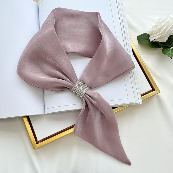 Wraps Neck Cross Scarves LJUSROSA Light Pink