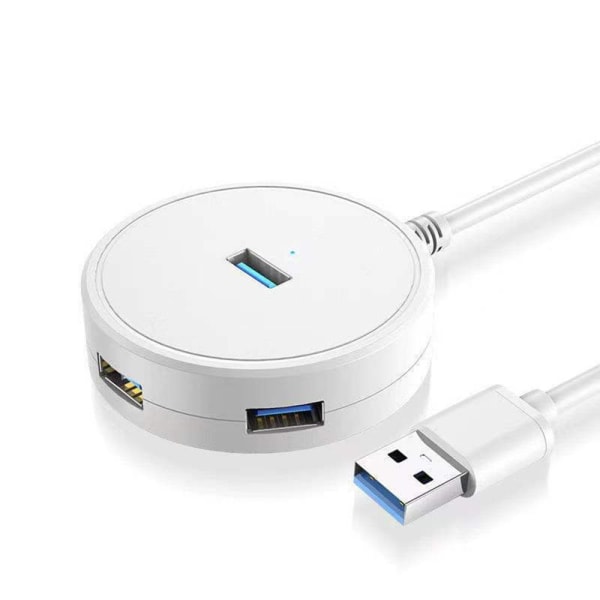 USB 3.0 Hub 4 Portar 100CMWHITE WHITE 100cmWhite
