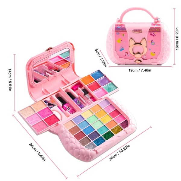 Makeup Kit för barn Sminksatser för små flickor