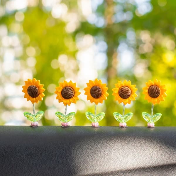 5 st bilsvängande blommor bilprydnader B B B