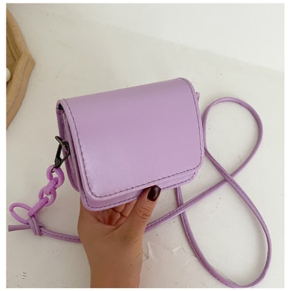 Axelväska Crossbody-väska LILA 12X10X4,5CM purple 12x10x4.5cm