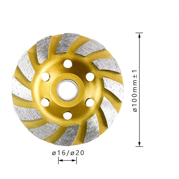 Diamantslibeskive Betonslibeskive 3 3 3