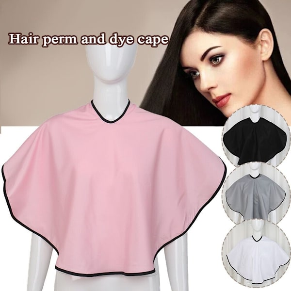 Hair Cutting Cape Färgat hårsjal VIT white