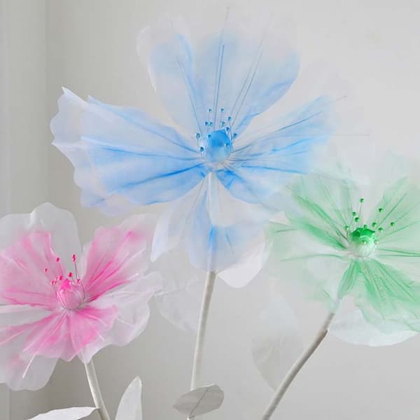Stor simuleringsblomst, falsk blomst 3 3 3