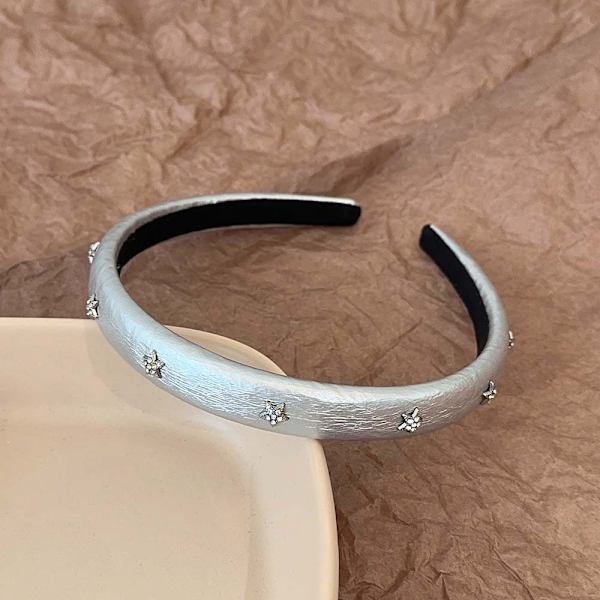 Sponge Hair Hoop Shinning Hair Hoop SVART Black