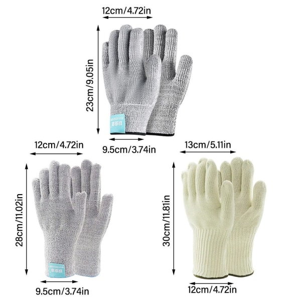 Varmebestandige hansker Arbeidssikre hansker 1 1 1