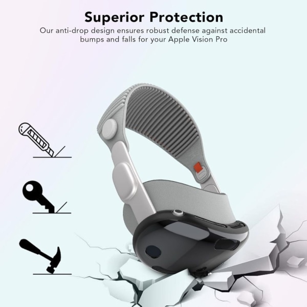 VR-kuulokkeiden case AR-lasien cover MUSTA Black