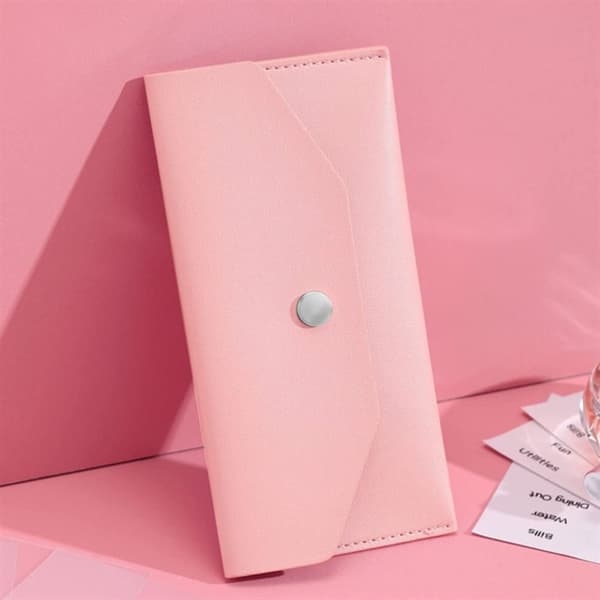 Kontantkuvert Pung Pengeholder LYSERØD LIGHT PINK