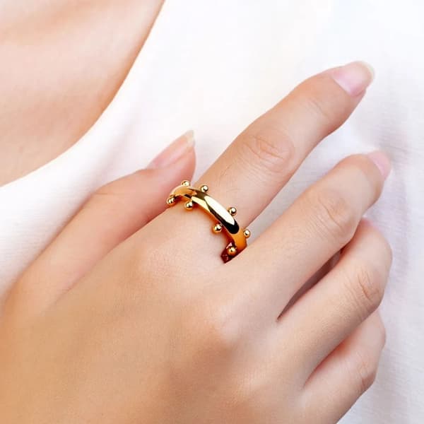 Mini Ball Ring Fingerringer 8 8