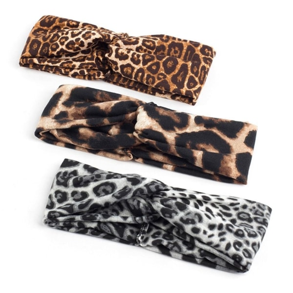 Kors hårbånd Leopard pandebånd FARVE 5 FARVE 5 Color 5