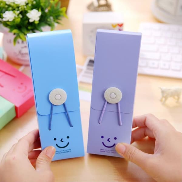 Pencil Case Pen Opbevaringsboks BLÅ Blue