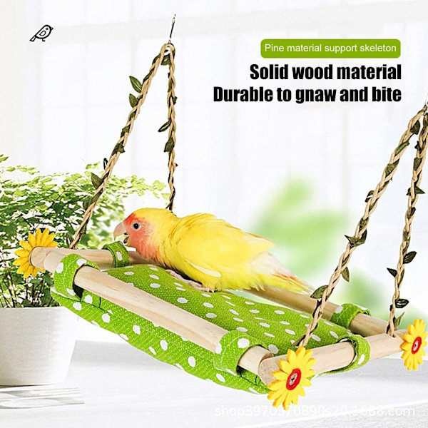 Bird Swing Lelut Parrot Perch Stand Riippumatto Bed