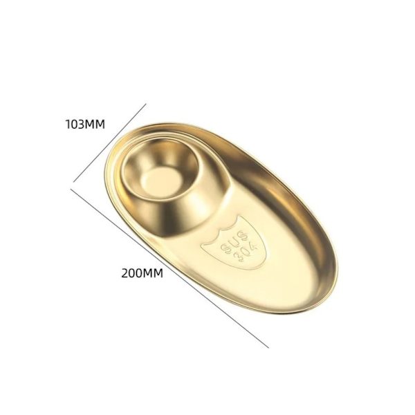 Päivällistarjotin välipala-astia GOLD S Gold S