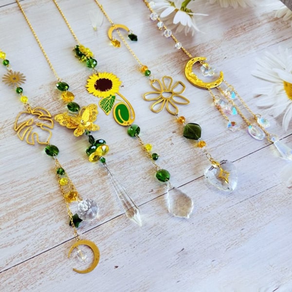 Sun Catcher kristalliriipus 5kpl/ SET 5kpl/ SET 5PCS/Set