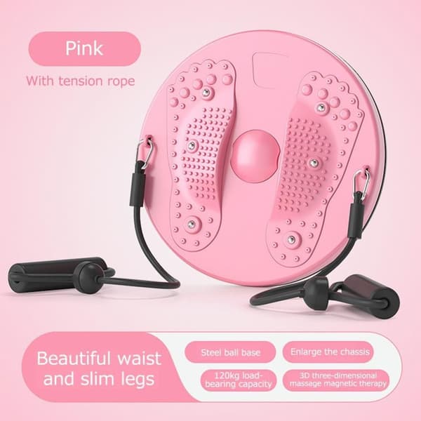 Midjevridningsskiva Rosa Pink