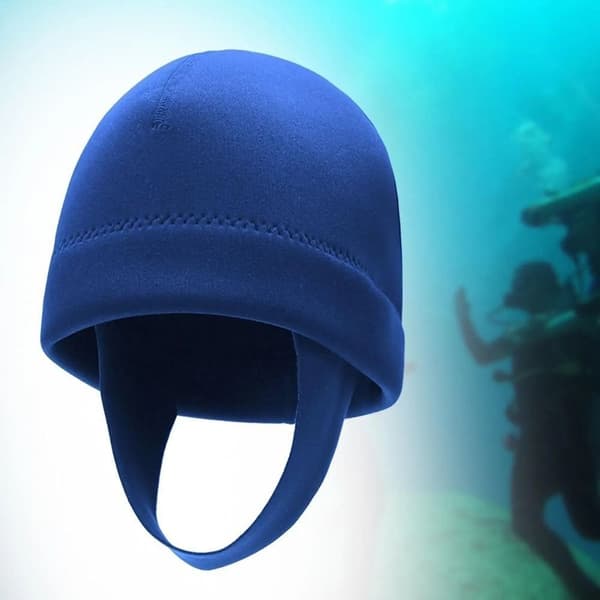Snorklehette våtdrakthette BLÅ S Blue S