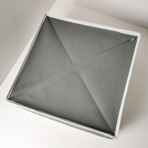 6st/ Set Tyg Förvaringslåda Kläder Organisation Låda GRÅ GRÅ grey