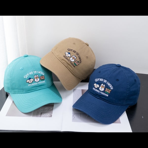 Monivärinen hattu Naisten cap TUMMAN SININEN dark blue