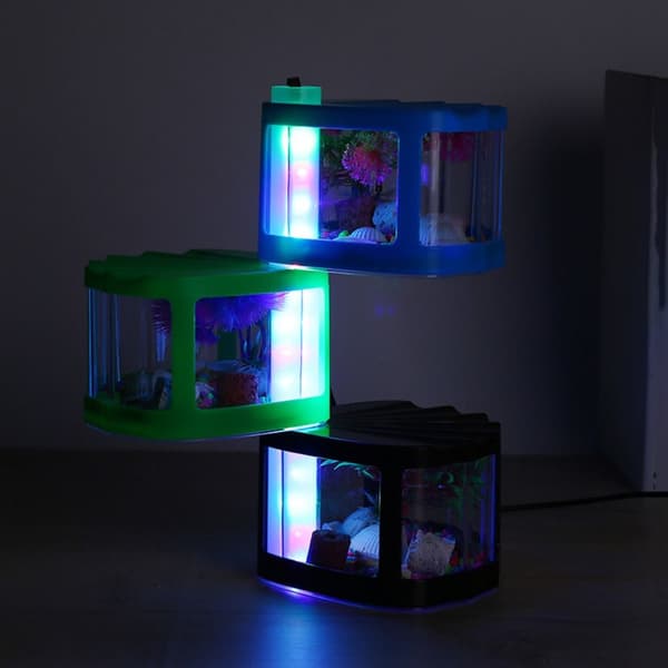 Betta Fisketank Byggeklods Akvarium RØD red