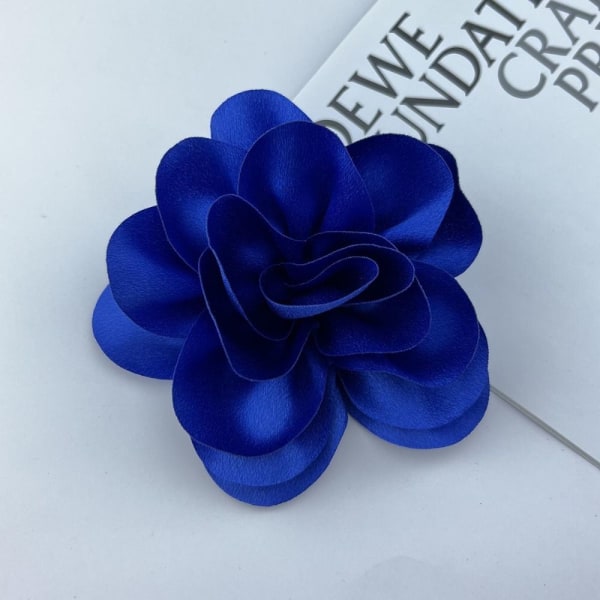 Stor blomsterbrosje franske kvinner Corsage BLÅ blue