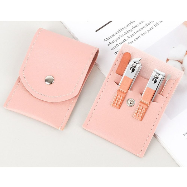 4st/ Set Manikyr Set Nagelklippare Verktyg ROSA AA Pink A-A