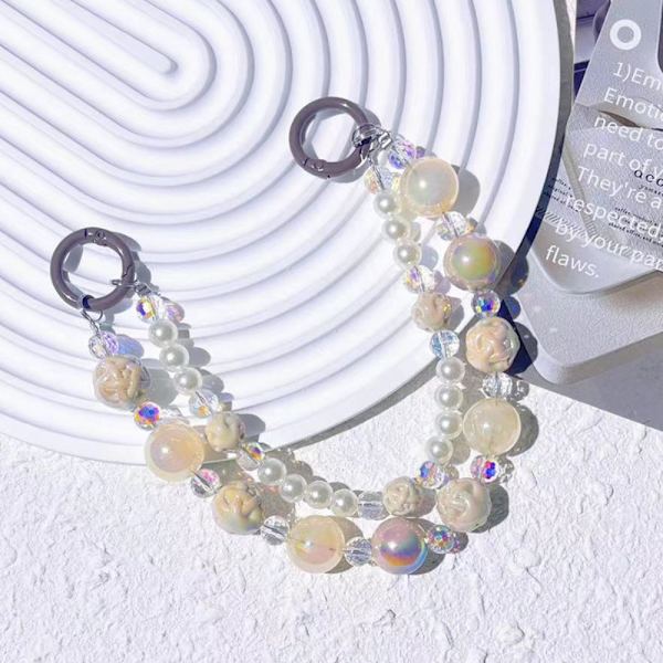 Beaded Nyckelring Telefonkedja 06 06 06