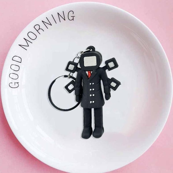 1 Stk Nøglering Ornament Skibidi Toilet Pendel C C