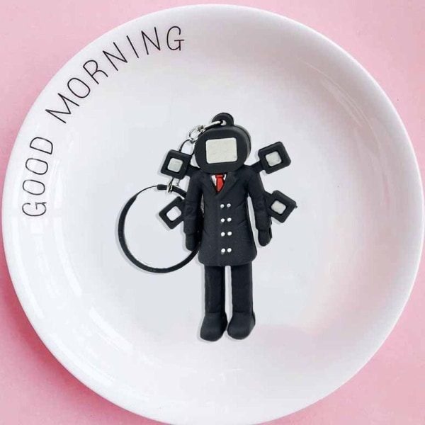 1 stk nøkkelring ornament Skibidi toalettanheng F F